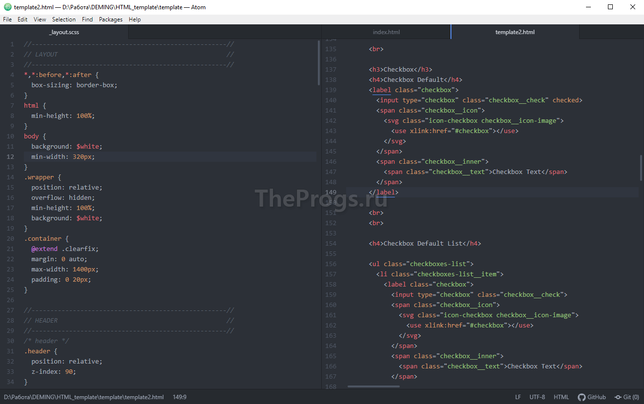 Atom Text Editor скриншот (фото)