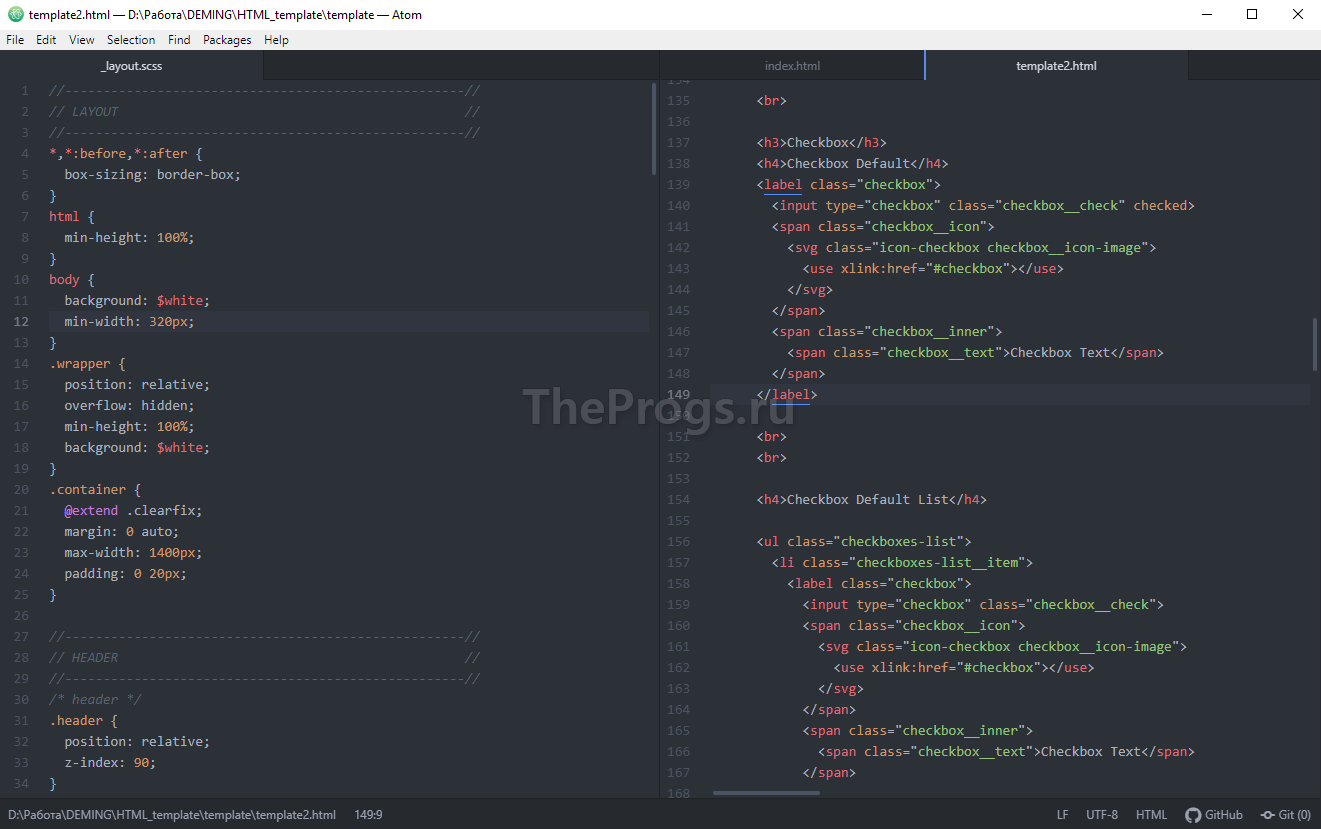 Atom (редактор кода, фото) - TheProgs.ru