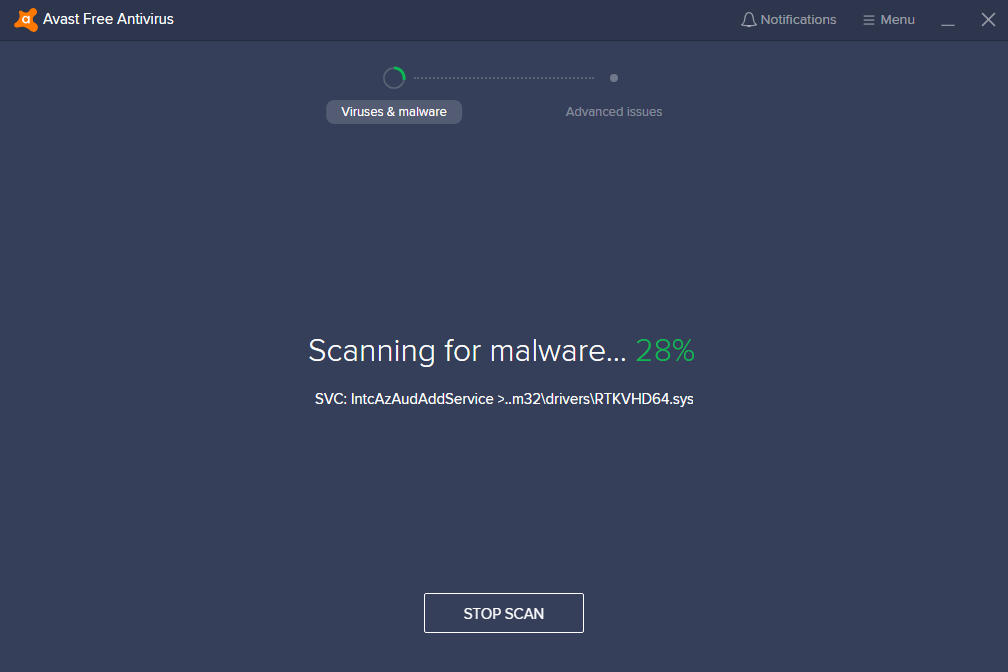 Avast Free Antivirus скриншот (фото)