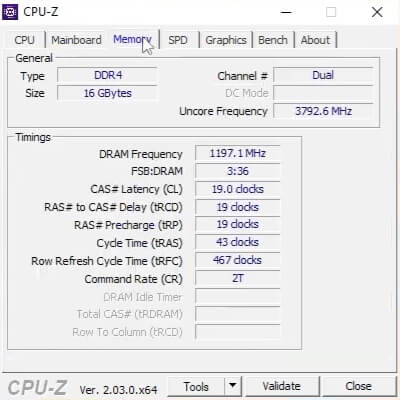 CPU-Z скриншот (фото)
