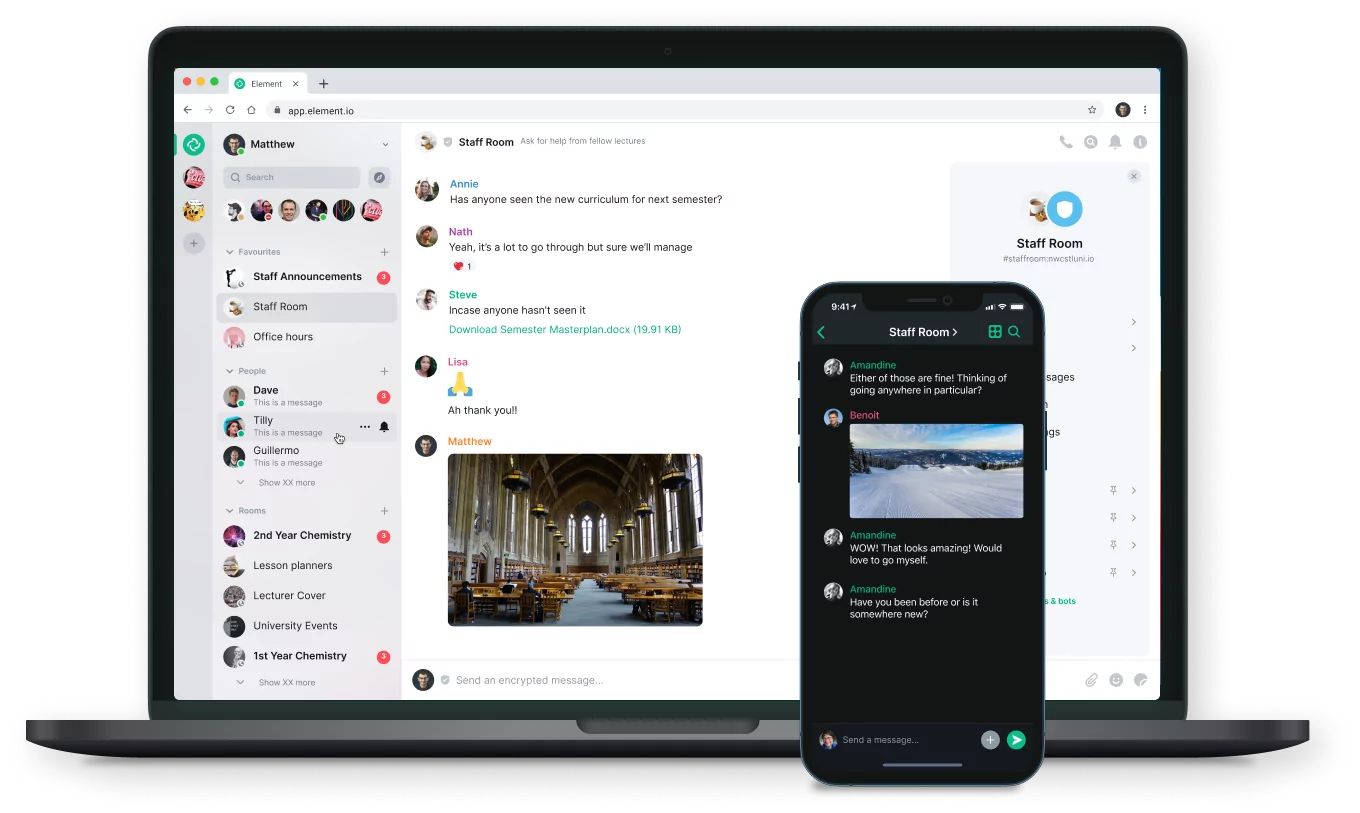 Element Messenger скриншот (фото)