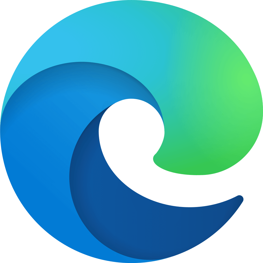 Microsoft Edge Браузер (программа, логотип) TheProgs.ru