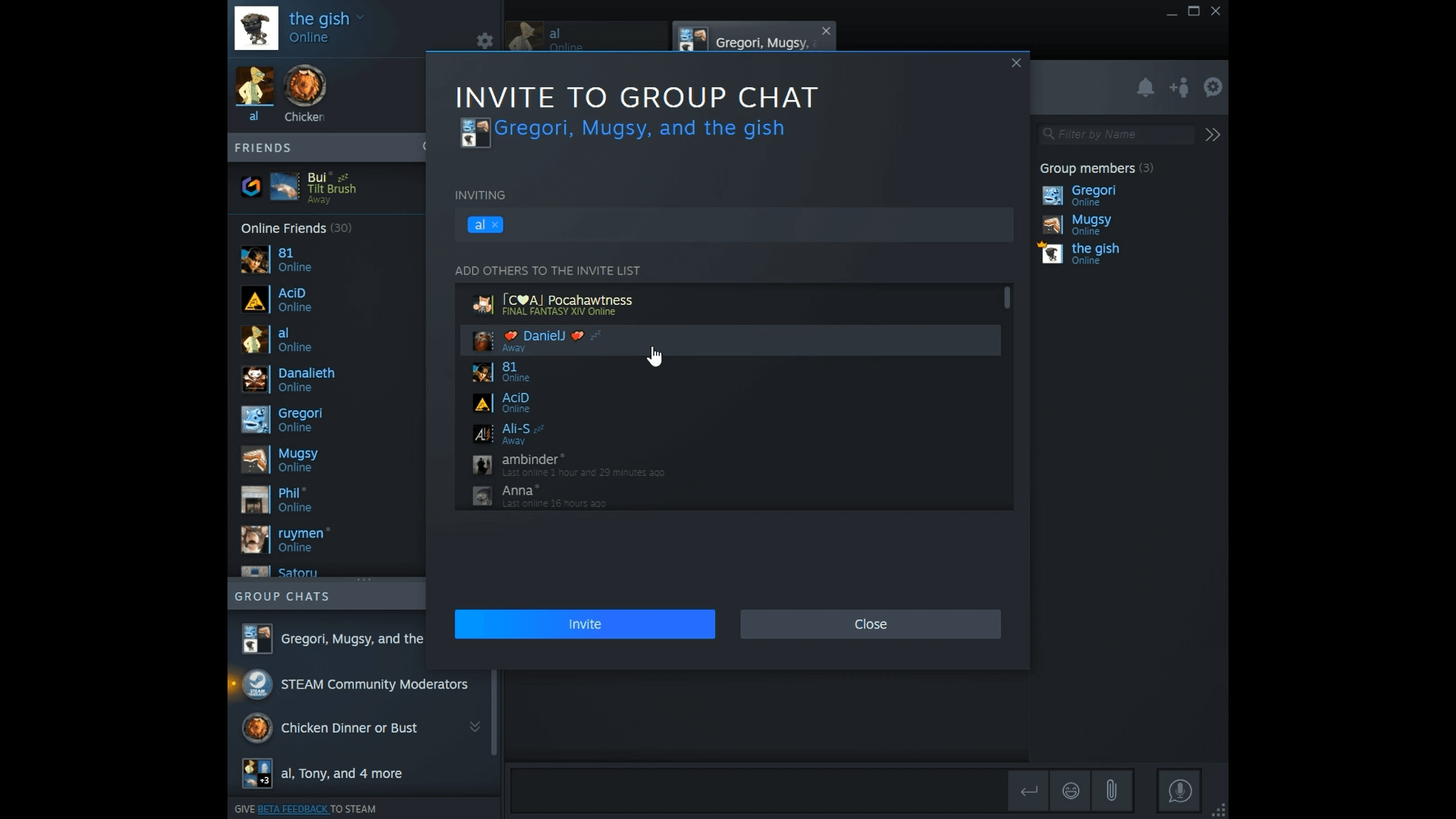 Steam Chat скриншот (фото)
