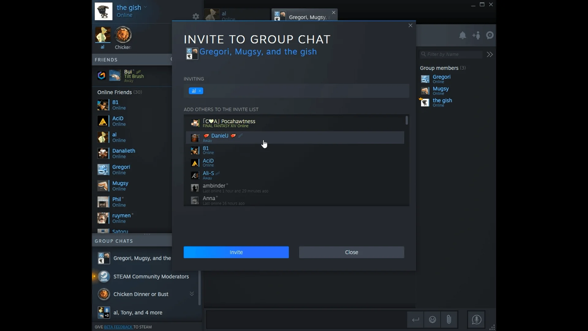 Steam Chat скриншот (фото)