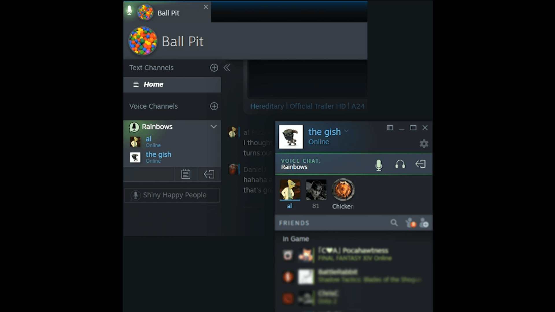 Steam Chat скриншот (фото)