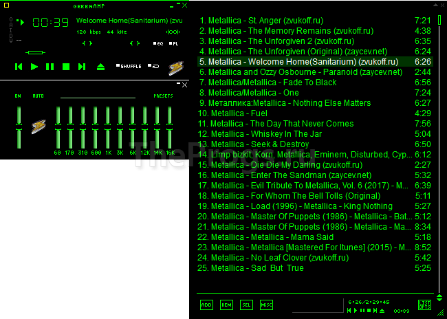Winamp скриншот (фото)